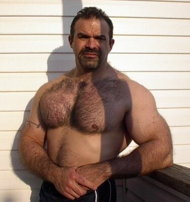 cumshotsandkisses:  cumshotsandkisses😘:  OMG he is so muscular, handsome, sexy, and hairy - WOOF my dream man.