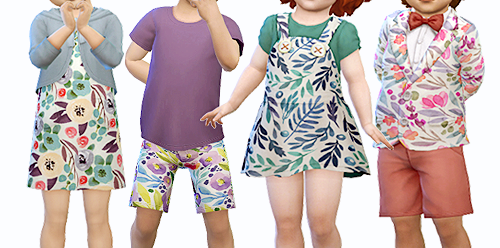 simmingbee: “ 💖 Toddler Stuff Recolors Part Two 💖 💖 the “Bebe Dress”  requires The Sims 4 'Toddler Stuff” Pack -…