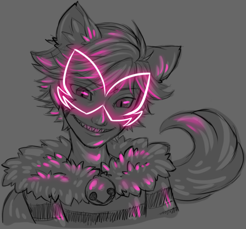 Played around with Akumatized Adrien as Cheshire Cat. Made his hair a liiitle bit more like Adrien’s