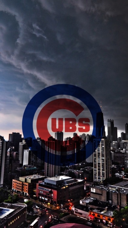 Chicago Cubs + city skyline /requested by @averagetapioca/