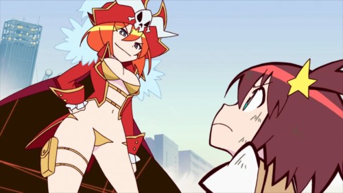 Man, Studio Trigger manage to give me the waifu of the year (at least for me) the space pirate Lalaco Godspeed Anime: Uchuu Patrol Lulucobtw she is a milf.