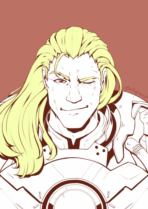 Young Reinhardt and his amazing hair.Base on this new spray.
