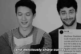 aimeegbbs: Harry Shum Jr. And Matthew Daddario Read Thirst Tweets