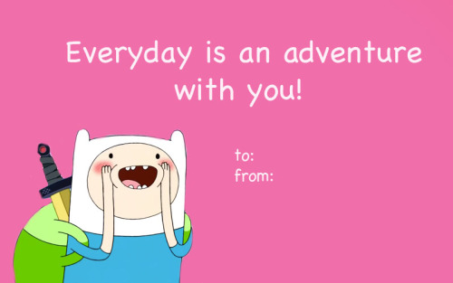 fantasticcatadventures: Adventure Time valentines I made for my boyfriend