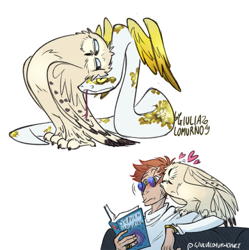 wikigiuli: Way too many sketches about my personal “GoodOmens Rolereversal AU” XD