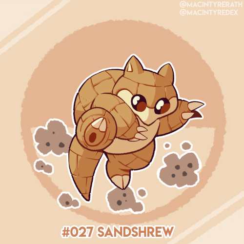 New Pokédex entry added!No.027 Sandshrew