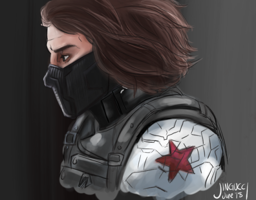 Messing around with a new art app! Take sum Winter Soldier