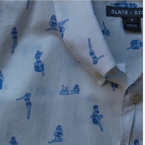 Slate &amp; Stone babes shirt is suuuuuper light weight breezy cotton. #pinup #shirt #babes