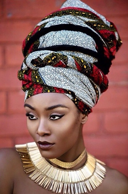 Head wraps are meant to be bold.