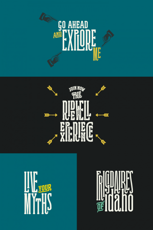 Ridewell by Kostas Bartsokas Ridewell, a wood type inspired typeface with many OpenType features.
Check out more information about the Ridewell typeface on WE AND THE COLOR or buy it on MyFonts.com
Follow WE AND THE COLOR on:
Facebook I Twitter I...
