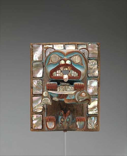 1880-1900 Tsimshian (First Nations) Headdress frontlet at the Metropolitan Museum of Art, New York