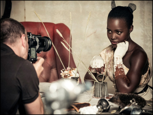 Lupita Nyong’o (with Sasha Lane) photographed by Tim Walker(2018 Pirelli Calendar)