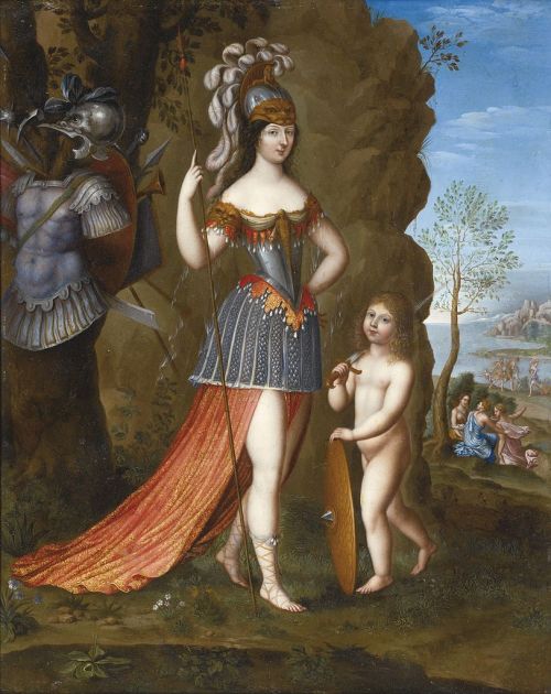 Diana,Goddess of the hunt by French painter Joseph Werner (1637-1710) 