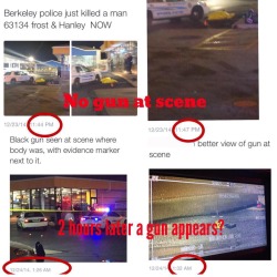 dion-thesocialist:  I’m not sure who’s the original tweeter on this, but I got it from @imjustceej For anyone note completely blind to the atrocities against black people in this country, it’s well known police have a habit of planting guns and