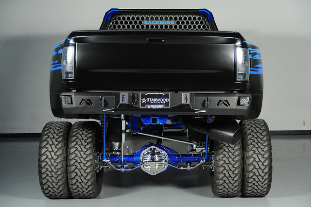 cummins-trucks:  DUALLY - 2012 Dodge Ram 3500 Blk_Blue by americanforcewheels on