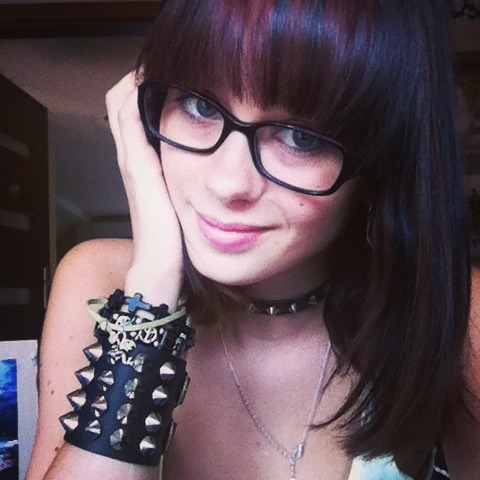#beautiful#glasses#collar#badgirl