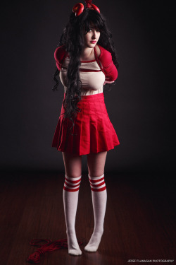 Jesseflanagan:   With Rylee @Gorewhorejpg As Damara From Homestuck Rigging/Photos