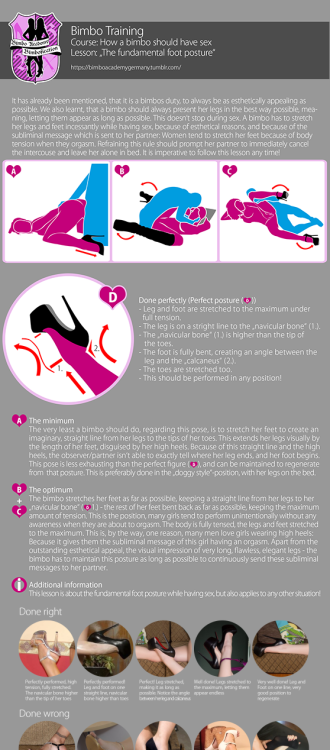 chloetransissy: Bimbo training infographics. Practice makes perfect, gurls! Do it all right and when