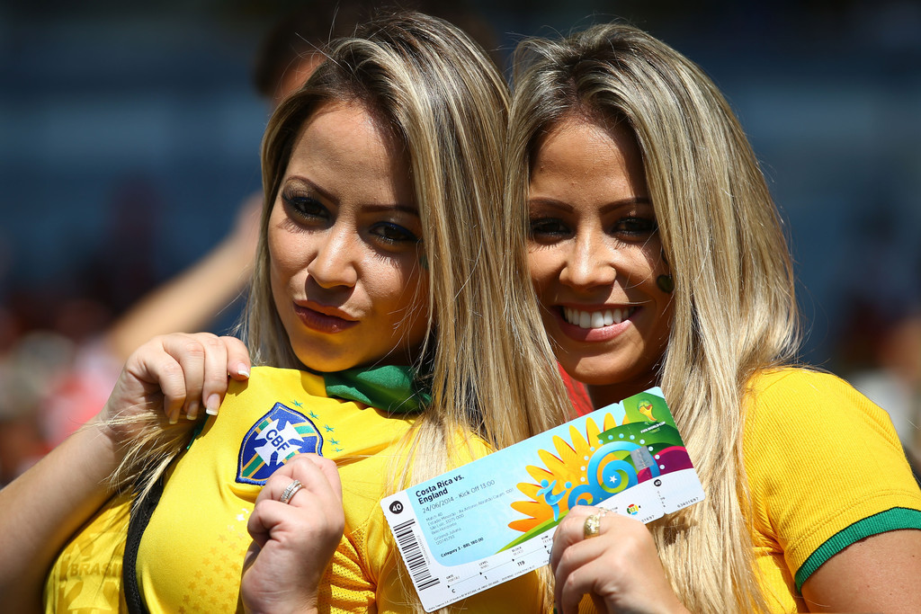 Hot brazilian fan world cup girl