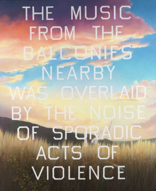 Ed Ruscha, Music from the Balconies, 1984              