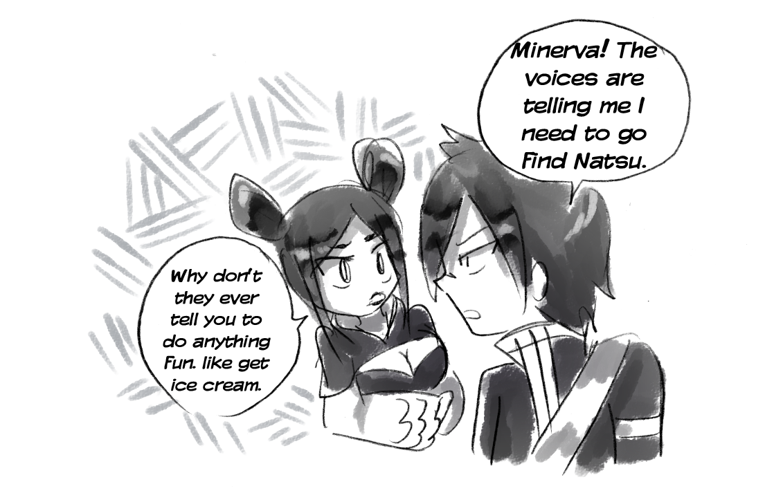 rainladyjuvia:  Why Rouge and Sting followed Natsu in chapter 335I shit you not.