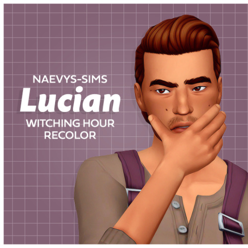 shytownie: @naevys-sims’s lucian hair recolored in the witching hour palette’s defaults 