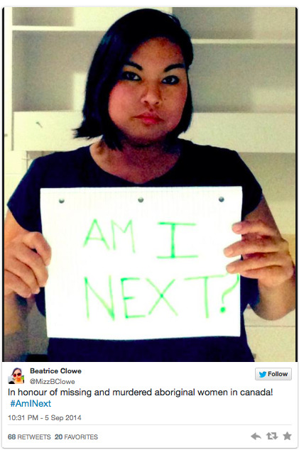 micdotcom:1,200 aboriginal Canadian women have gone missing over the past 30 years. Hashtag asks #Am