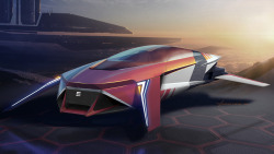 run2damoon:  SEAT MLx by David Cava     Reminds me of Wipeout 2097