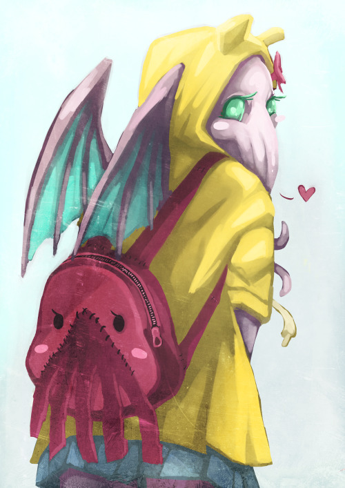 codziencos:  Commission Cthulhu girl character re-design. It was fun because I really suck at drawing in manga style. :P I tried.  If you want me to draw you something click here for COMMISSION INFO 