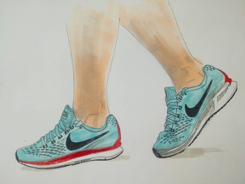 Fancying some new running shoes I can&rsquo;t afford. So I doodled drew them instead. A fun litt