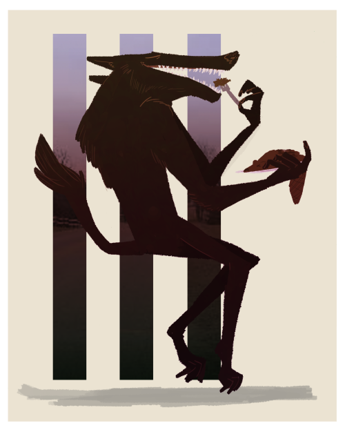 dailycryptodrawings:87: Beast of Bray RoadFine Dining for WerewolvesRequested by: alexas-adventures