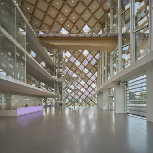 archatlas: Swatch and Omega Campus Shigeru Ban Architects  At 46,778 sq m (503,514 sq ft), the proje