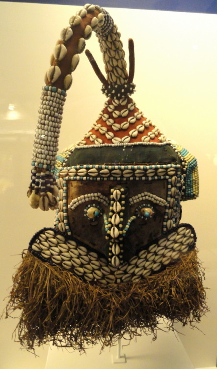 Mwaash aMbooy (royal mask) of the Kuba people, Democratic Republic of the Congo.  Artist unknown; la
