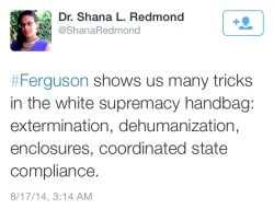 atane:  The above are the first 3 responses to Dr. Redmond’s spot on tweet. This is the boorish behavior that Black people have to deal with from white people for merely speaking out against white supremacy. The harassment from white people towards