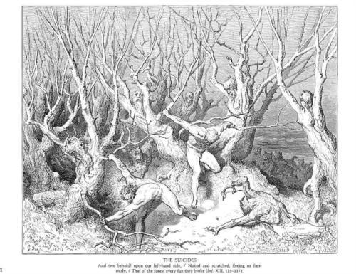 blackpaint20:   The Suicides II - Gustave Dore