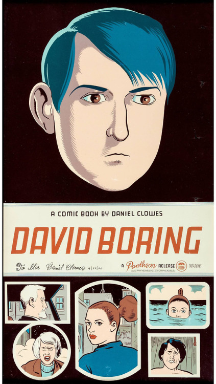 Poster by Daniel Clowes for David Boring. Posted before but at a much smaller size. Via:comi