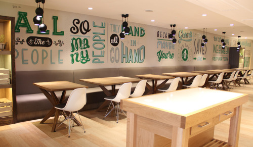 typostrate:  Wall for Typography  Typographer and Designer Tobias Hall was asked from the Holid