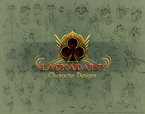 lackadaisycats:Character Design Sheets PackWell, we’ve finally wrapped up all of the character design work on the Lackadaisy animated short film! As a sort of celebration, we’ve decided to package the designs up into a downloadable collection. The