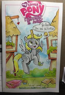 katiecandraw:  a my little pony sketch cover I did earlier this year … an empty paper towel roll and some tape…. BAM. The newest alicorn princess.   xD! Daww &lt;3