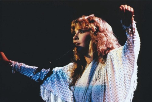 goldduststevie:Stevie on stage in 1981 during her first solo tour.