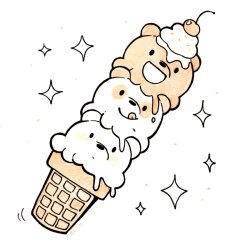 crapmachine:  ice cream bears, for a charity