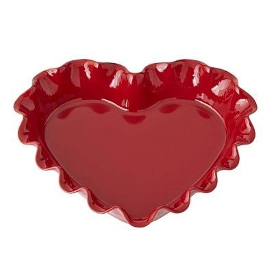 peachblushparlour:Emile Henry Ruffled Heart Dish