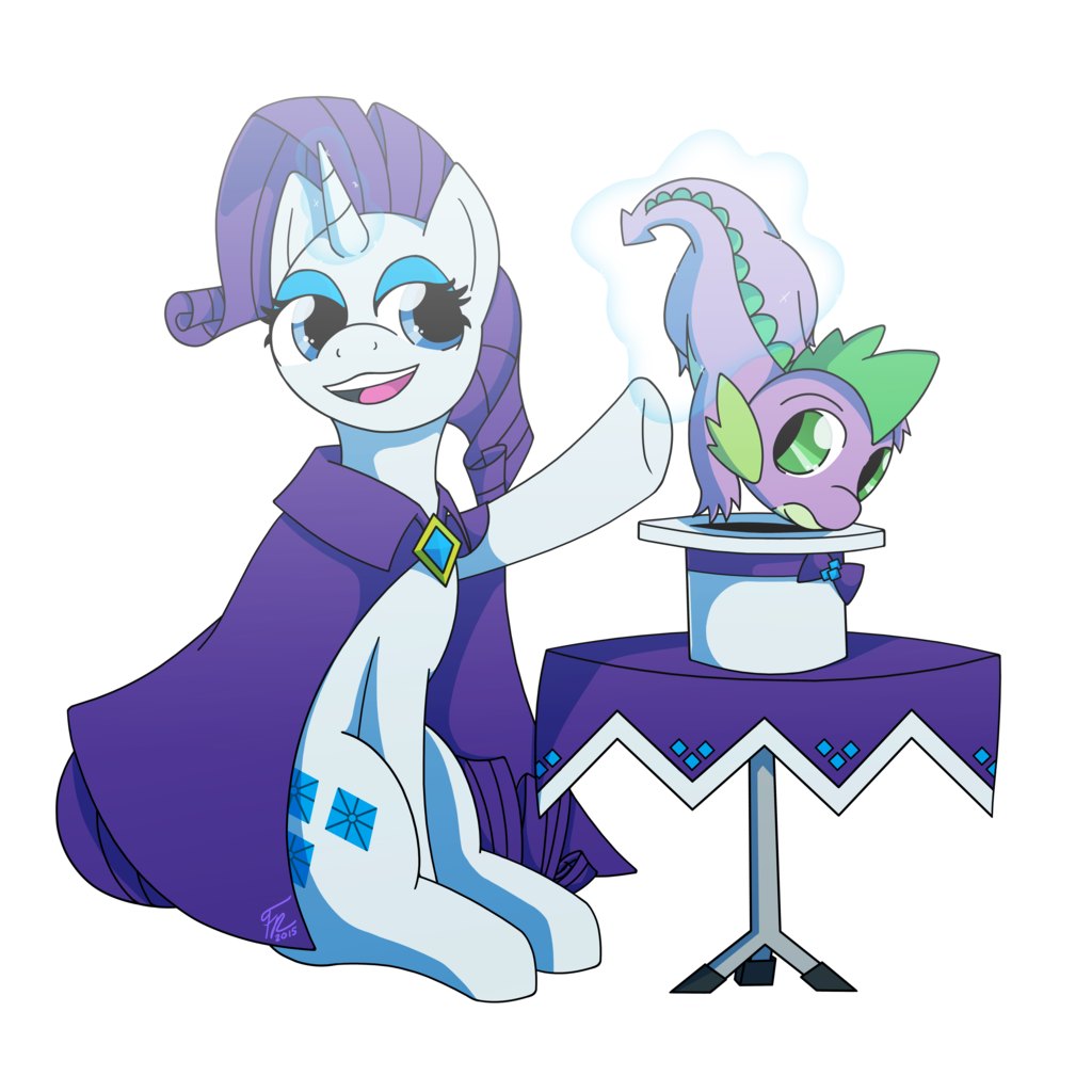pia-chan:  mlpfim-fanart:  [Commission] Magical Show by ForeverRoseify   you can’t