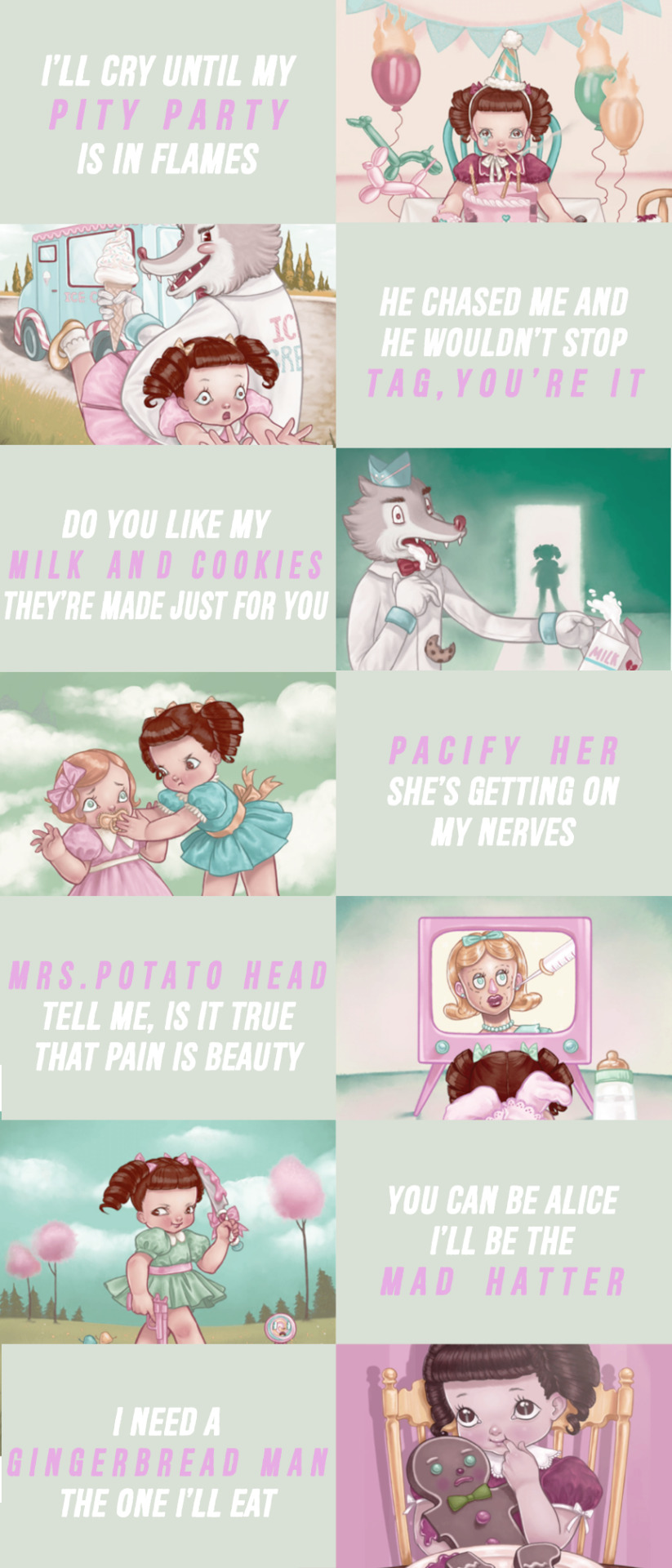 mortaldivine:  this is the story of C R Y B A B Y