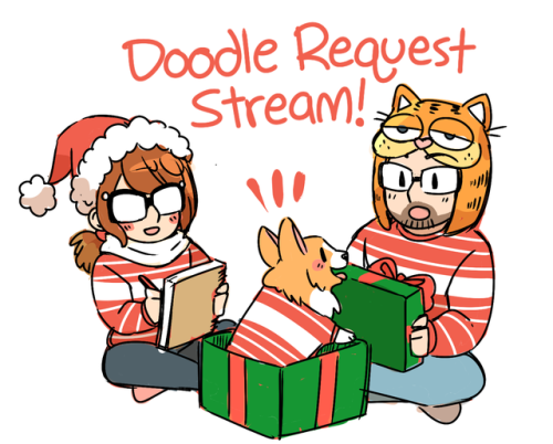 [LIVE} Doodle Request stream w/ @SuperBlueBadger & Dandy! https://www.twitch.tv/justacouplestrea