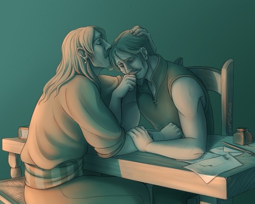 garrison-of-misfits: Flynn comforting Mathias after the Shadowlands pre-patch events. I’m so happy t