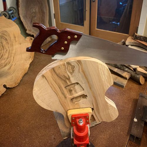 Going to take a while. Hollow one-piece. #handmadeguitars #mtoneguitars (at Portland, Oregon) https: