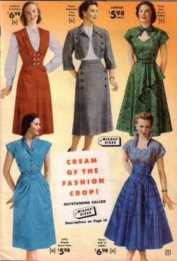 yotlizz:  Vintage fashion, 40s. 