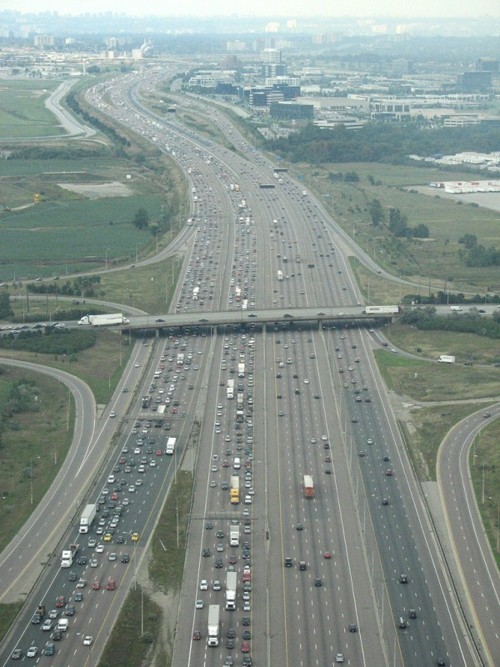 The busiest and widest highway in the world is in Ontario, Canada