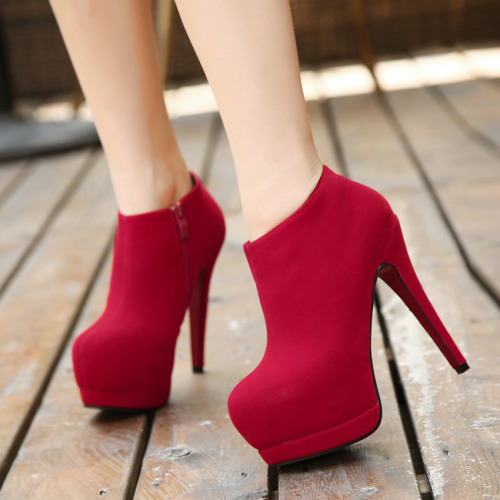 high heel ankle boots